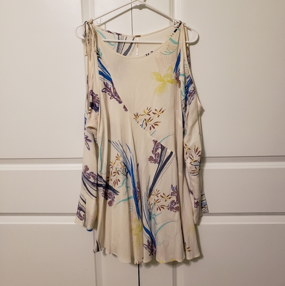 EUC Free People, XS, Cold Shoulder Flowy Mini Dress/Tunic - Picture 3 of 6